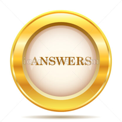 Answers golden button - Website icons