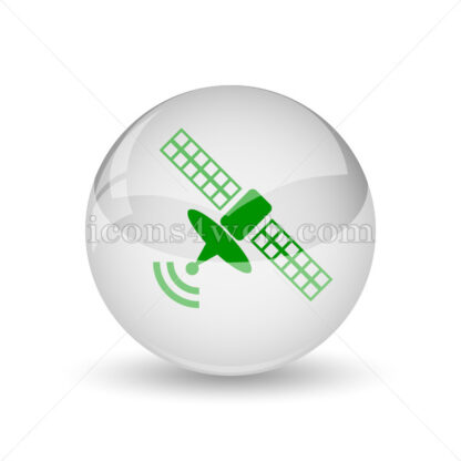 Antenna glossy icon. Antenna glossy button - Website icons