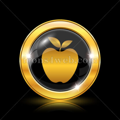 Apple golden icon. - Website icons