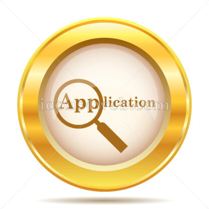 Application golden button - Website icons