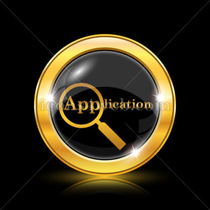 Application golden icon. - Website icons
