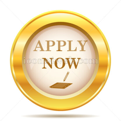 Apply now golden button - Website icons