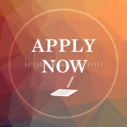 Apply now low poly icon. Website low poly icon - Website icons