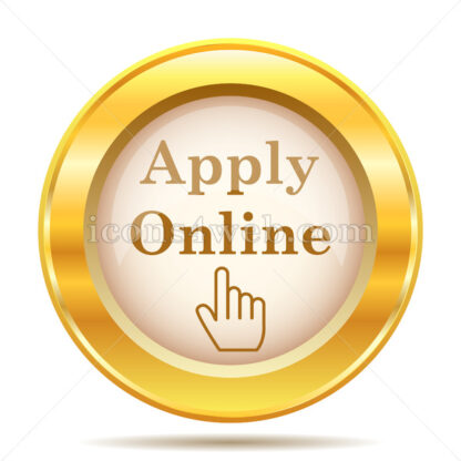 Apply online golden button - Website icons