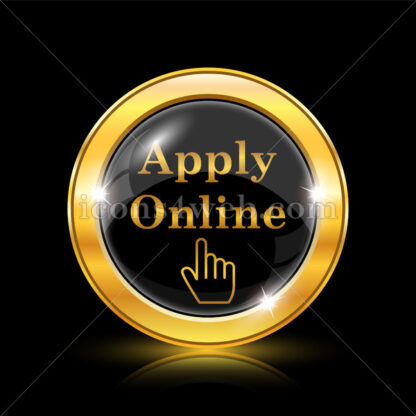 Apply online golden icon. - Website icons