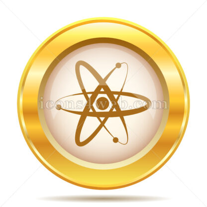 Atoms golden button - Website icons