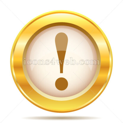 Attention golden button - Website icons