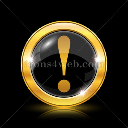 Attention golden icon. - Website icons