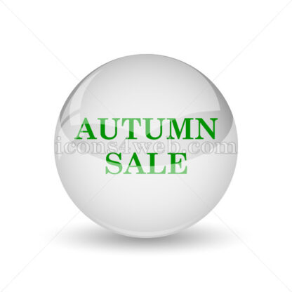 Autumn sale glossy icon. Autumn sale glossy button - Website icons