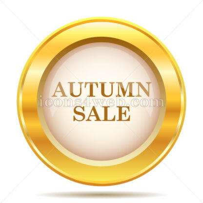 Autumn sale golden button - Website icons