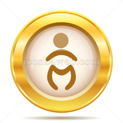 Baby golden button - Website icons