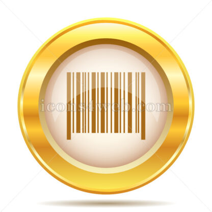 Barcode golden button - Website icons