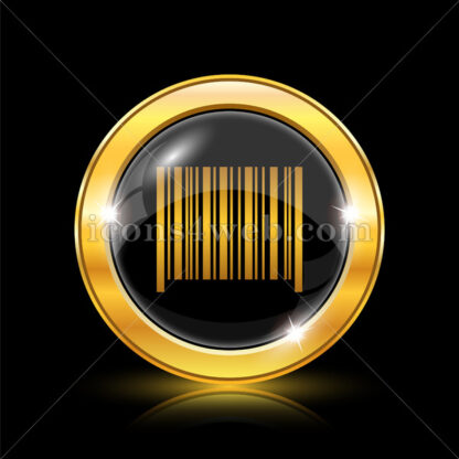 Barcode golden icon. - Website icons