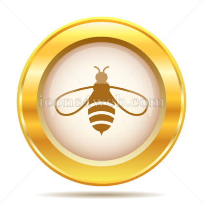 Bee golden button - Website icons