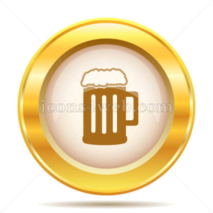 Beer golden button - Website icons