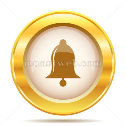 Bell golden button - Website icons