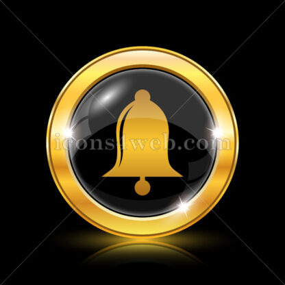 Bell golden icon. - Website icons