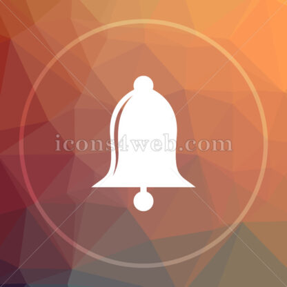 Bell low poly icon. Website low poly icon - Website icons