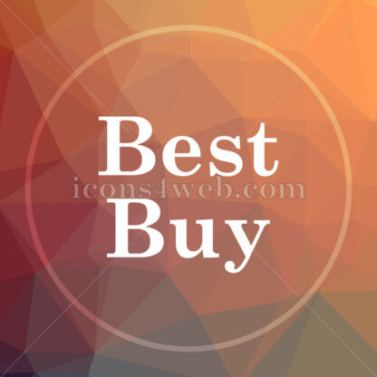 Best buy low poly icon. Website low poly icon - Website icons