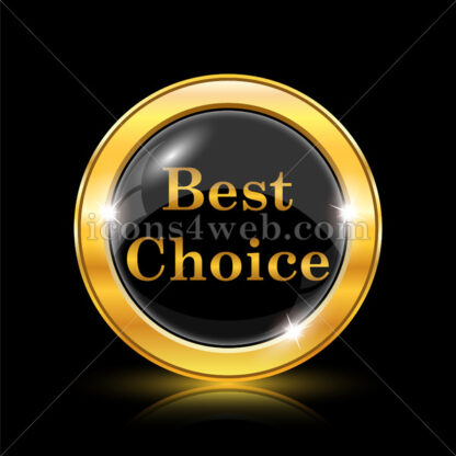 Best choice golden icon. - Website icons