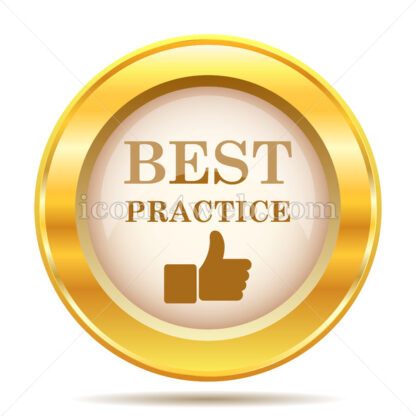 Best practice golden button - Website icons