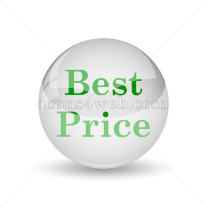 Best price glossy icon. Best price glossy button - Website icons