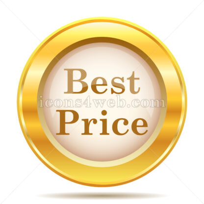 Best price golden button - Website icons