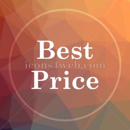 Best price low poly icon. Website low poly icon - Website icons