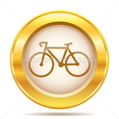 Bicycle golden button - Website icons