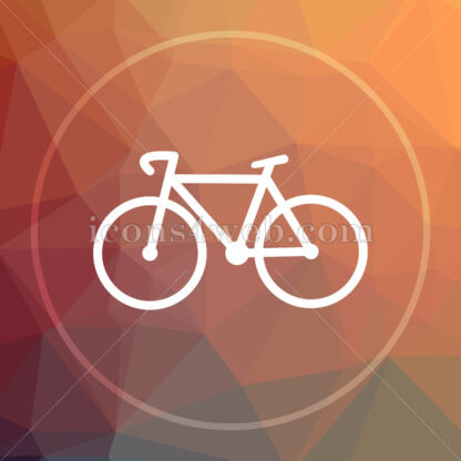 Bicycle low poly icon. Website low poly icon - Website icons