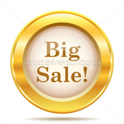 Big sale golden button - Website icons