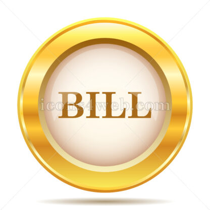 Bill golden button - Website icons
