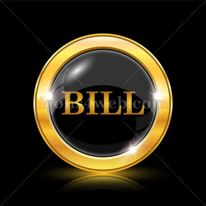 Bill golden icon. - Website icons