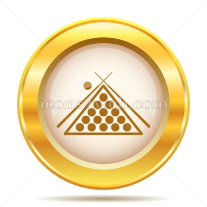 Billiard golden button - Website icons