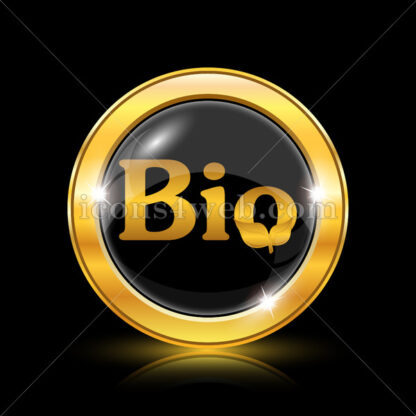 Bio golden icon. - Website icons