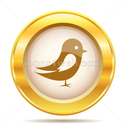 Bird golden button - Website icons