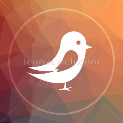Bird low poly icon. Website low poly icon - Website icons