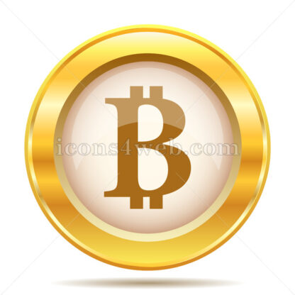 Bitcoin golden button - Website icons