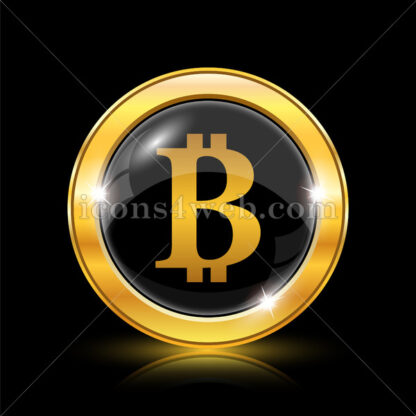 Bitcoin golden icon. - Website icons