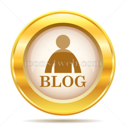 Blog golden button - Website icons