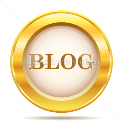 Blog text golden button - Website icons