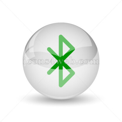 Bluetooth glossy icon. Bluetooth glossy button - Website icons