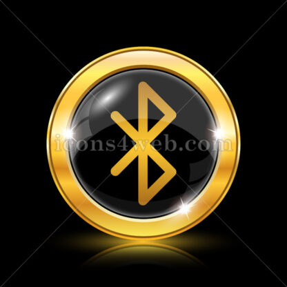 Bluetooth golden icon. - Website icons