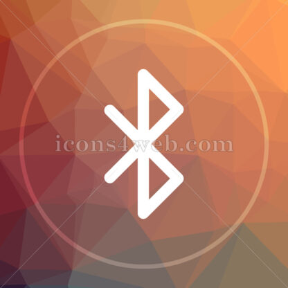 Bluetooth low poly icon. Website low poly icon - Website icons
