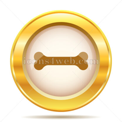 Bone golden button - Website icons