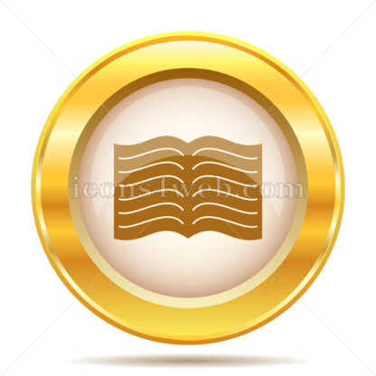 Book golden button - Website icons