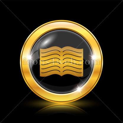 Book golden icon. - Website icons