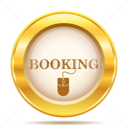 Booking golden button - Website icons