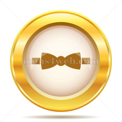 Bow tie golden button - Website icons
