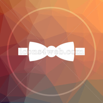 Bow tie low poly icon. Website low poly icon - Website icons